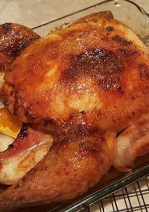 A picture of Orange Herb Roasted Chicken.