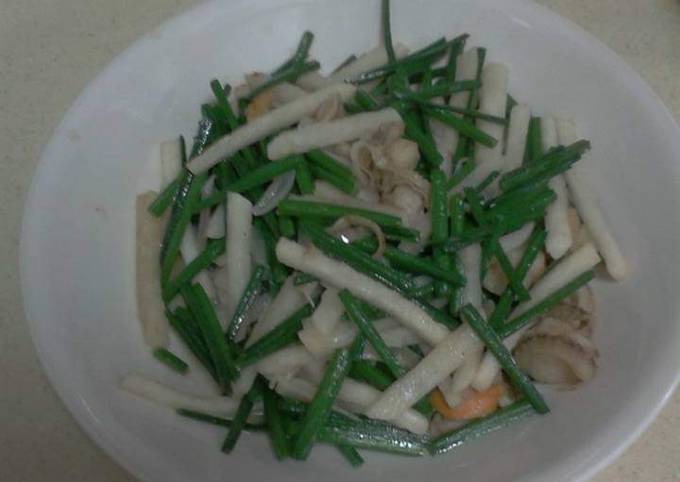 Tumis Bengkoang, Kembang tahu, dan kerang