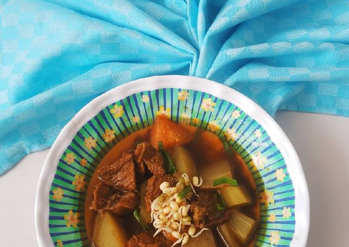 Rawon daging praktis