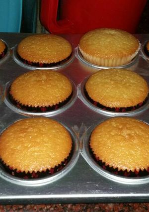 Una foto de Cupkaces de naranja