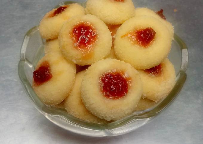 Strawberry Thumbprint Cookies