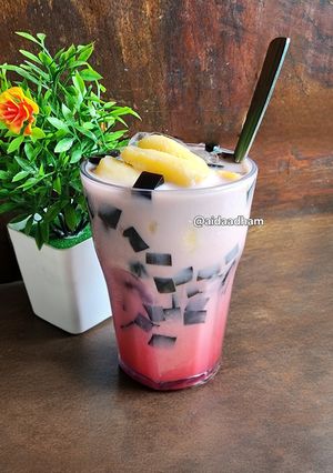 Foto resep Es Tape Cincau Susu