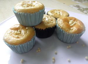 Una foto de Muffins de pera light y apto celíacos