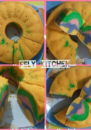 Foto resep Bolu putih telur pelangi
