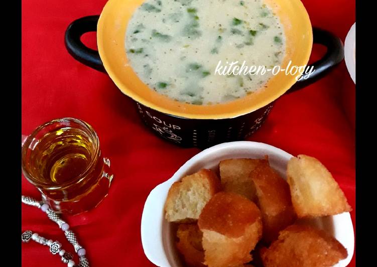 How To Make  Garlic &amp; Potato Soup #winterdishes #Post1