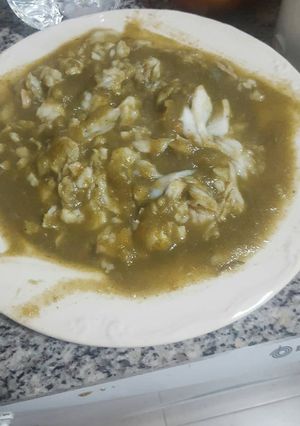 Una foto de Merluza al horno con verduras