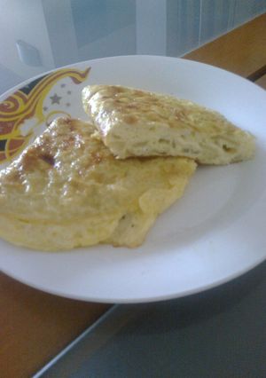 Una foto de Omelette de cebolla