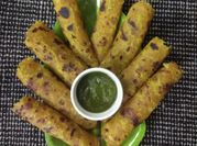 A picture of ginger garlic paratha