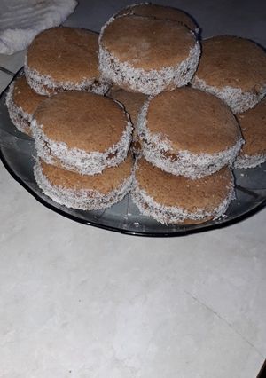 Una foto de Alfajorcito de maizena con harina integral
