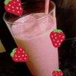 Batido de frutillas y avena.. 🍓 🍓 🍓 🍓