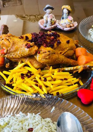 عکسی از دستور مرغ محلی