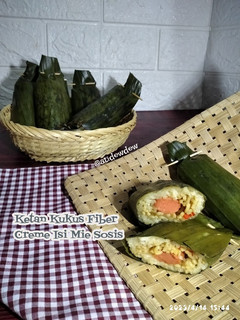 Foto resep *Ketan Kukus Fiber Creme isi Mie Sosis*