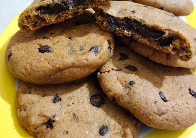 Chewy Vegan Chocochips Cookies