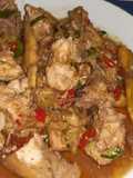 แกงไก่บ้านใส่น้ำปลาร้านัวๆ