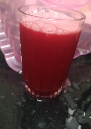 A picture of Vegetables juice.
