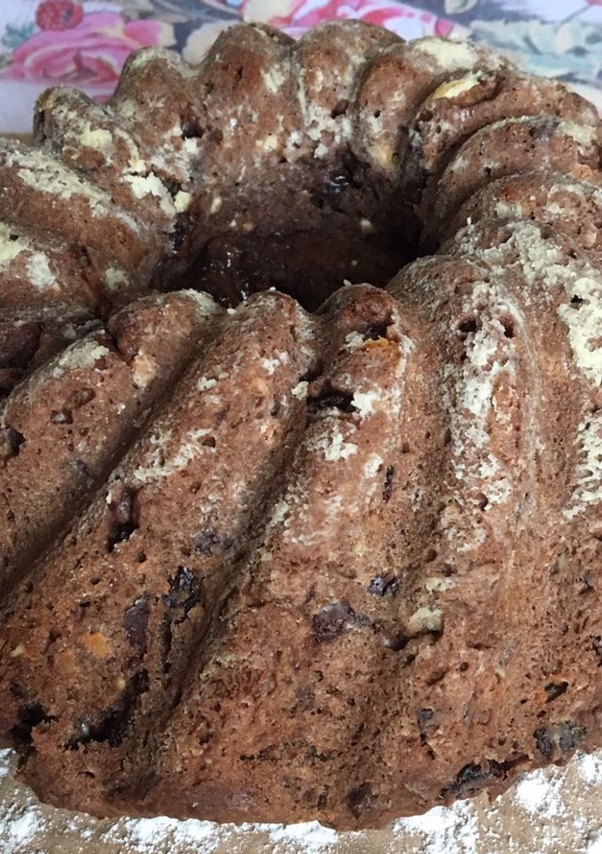 Túrós csokis kuglóf recept fotója