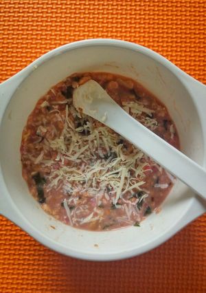 Foto resep MPASI 8mo+ Bubur Oat Bayam Merah