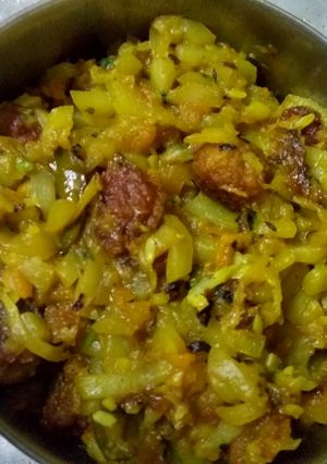 A picture of Lauki ki sabji.