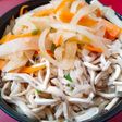 Mì xào củ đậu,cà rốt,nấm kim châm (lowcarb)
