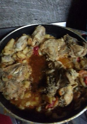 Una foto de Pollo al disco a la cerveza