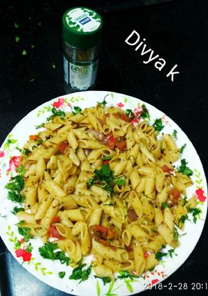 A picture of Basil ginger white pasta.