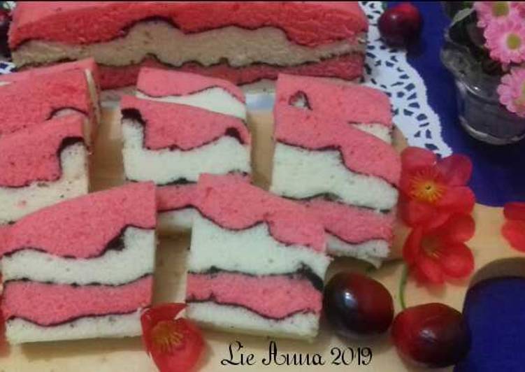 (16.6) Bolu Topo Map Putih Telur (Kukus)