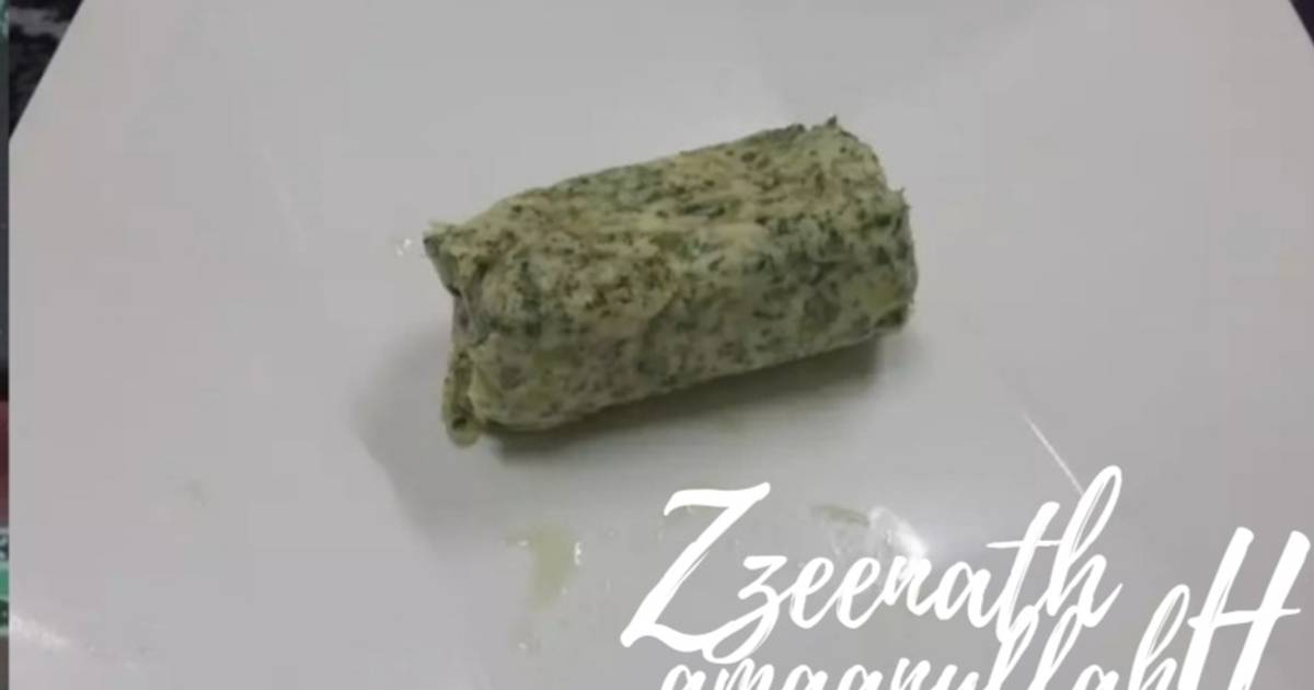 Herb Garlic Butter Log Recipe by ZMA Cookpad