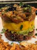 Tartar de salmón, aguacate, mango y más, con salsa Teriyaki by Marta