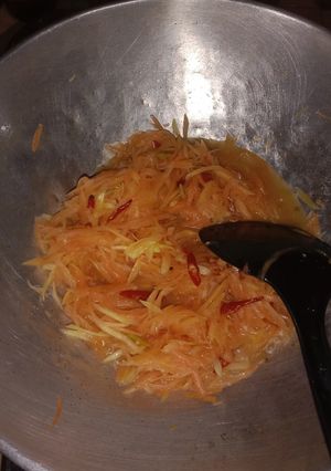 Foto resep Tumis pepaya muda