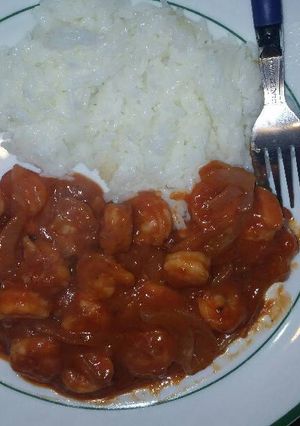 Una foto de Camarones a la diabla