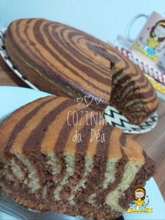 Foto de Bolo zebra (de chocolate com laranja)
