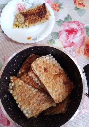 عکسی از دستور سمبوسه ساده بدون پنیر پیتزا