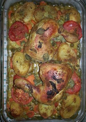 صورة لوصفة صينية الدجاج بالخضار