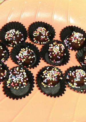 Foto resep Bola - bola coklat simple