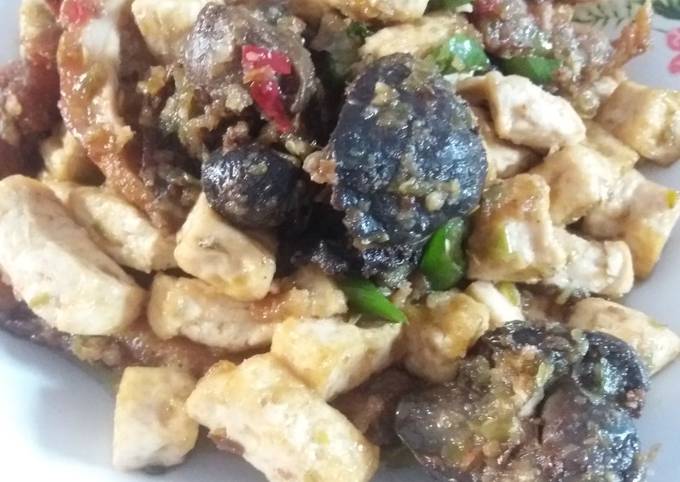 Wajib coba! Resep membuat Sambel Cabe Ijo Tahu Hati Ayam suwir dijamin nikmat