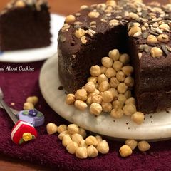 Hazelnut Whole Wheat Rava Chocolate Cake – Cooker Cake Recipe A picture of Hazelnut Whole Wheat Rava Chocolate Cake – Cooker Cake Recipe.