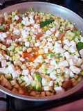 Calabacitas entomatadas c/queso