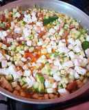 Calabacitas entomatadas c/queso
