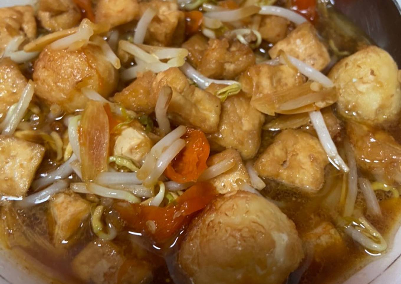 Semur Tiga T (Tahu Telur Toge)