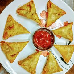 A picture of Mini samosas.