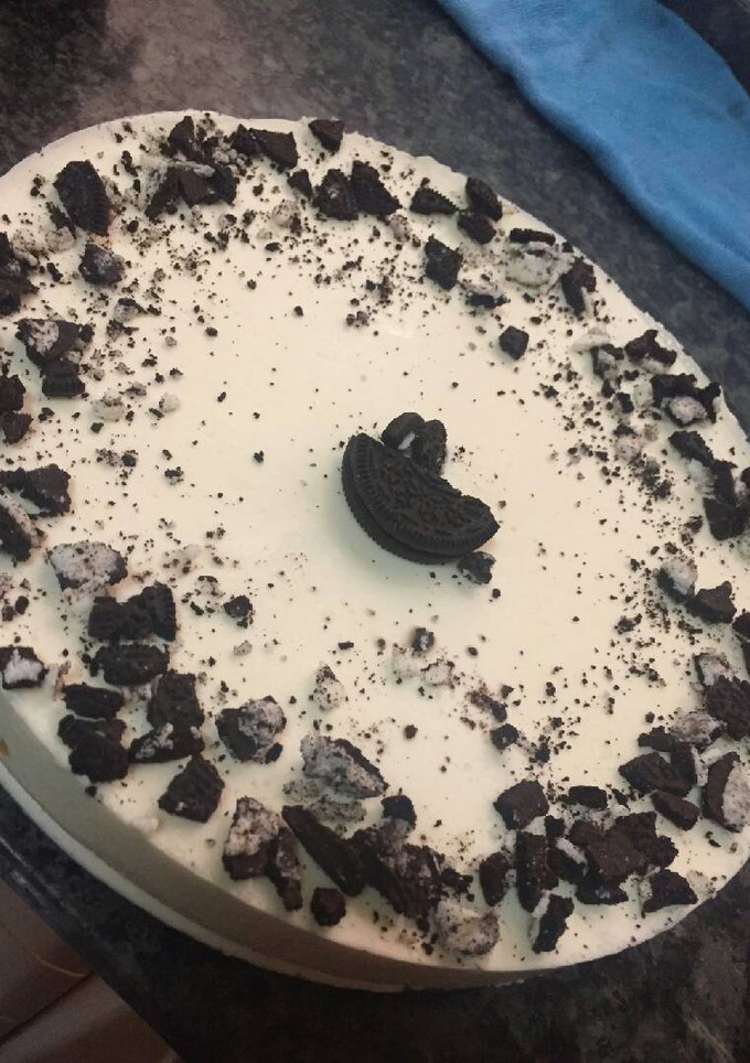 Una foto de Tarta de queso con Oreo