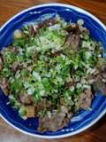 香蔥梅花肉炒冬粉