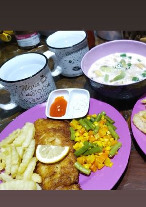 Foto resep Fish n' Chips With Tartar Sauce Dupe Fish n' co