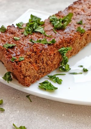 Una foto de Pastel de carne vegano