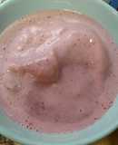 Receta saludable para diabetes: helado de fresa y plátano