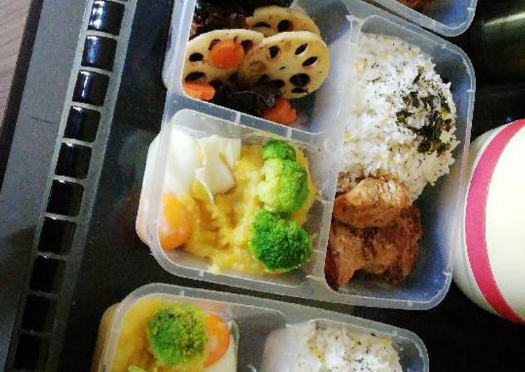 Step-by-Step Guide to Prepare Speedy Healthy Pork Bento Set