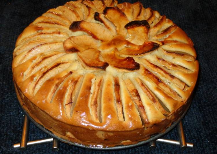 Queque de manzanas con pasas