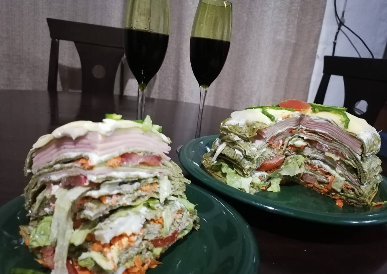Torre de crepes