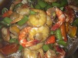 85. Udang saus tiram campur buncis 🍤🍤🍤