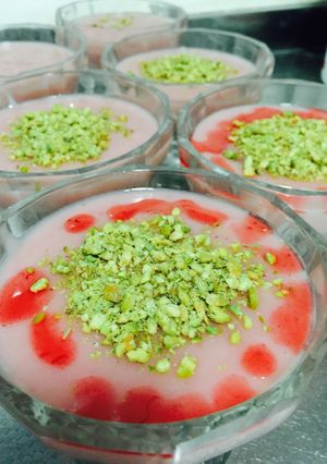 صورة لوصفة مهلبية الفرولة